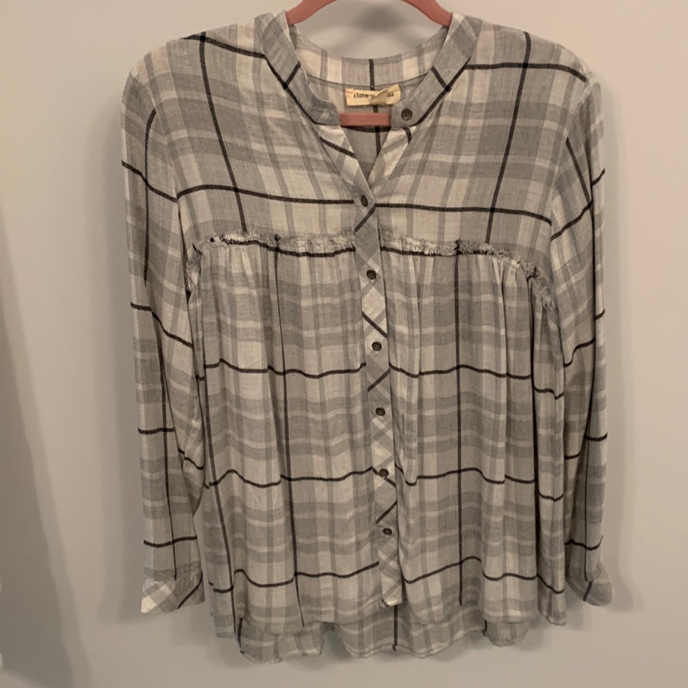 Cloth and Stone Plaid Shirt XS